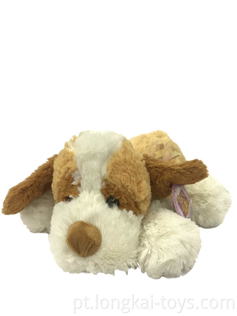  Plush Dog Lying On The Stomach